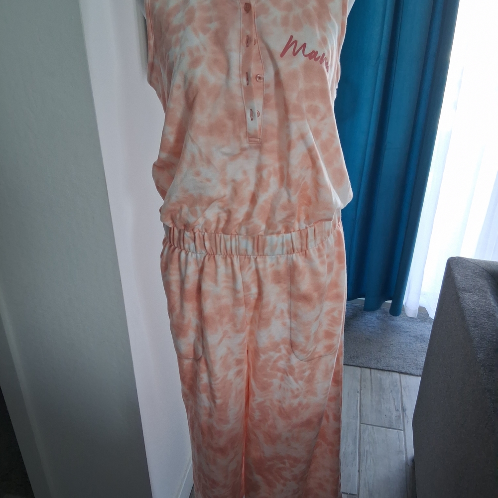 Tie-Dye Sleeveless Jumpsuit